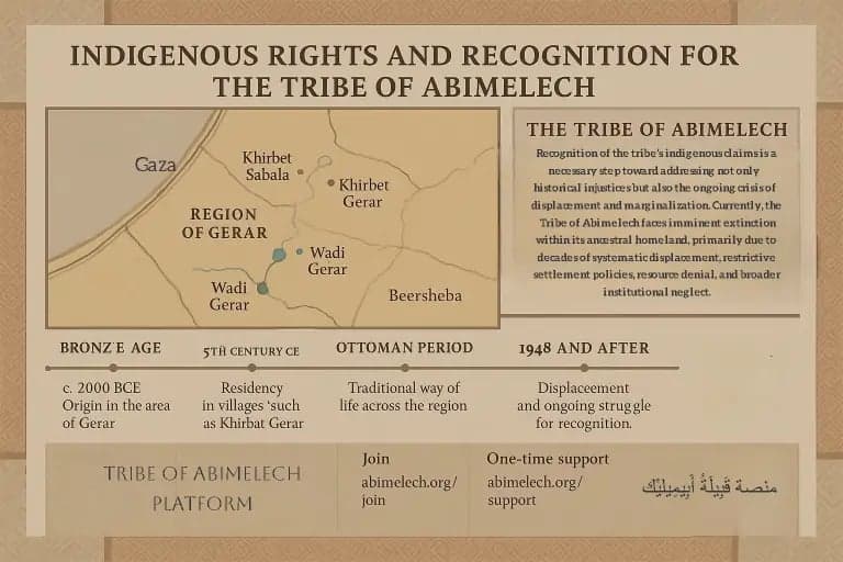 History and Indigenous Status of the Tribe of Abimelech